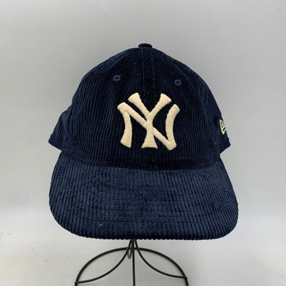 【中古品】【メンズ/レディース】 NEW ERA ニューエラ× POLO by RALPH LAUREN ポロ バイ ラルフローレン× MLB 9FIFTY NY LOGO CORDUROY CAP ニューヨーク ロゴ コーデュロイ キャップ 帽子 185-260913-ya-10-izu サイズ：F カラー：ネイビー 万代Net店