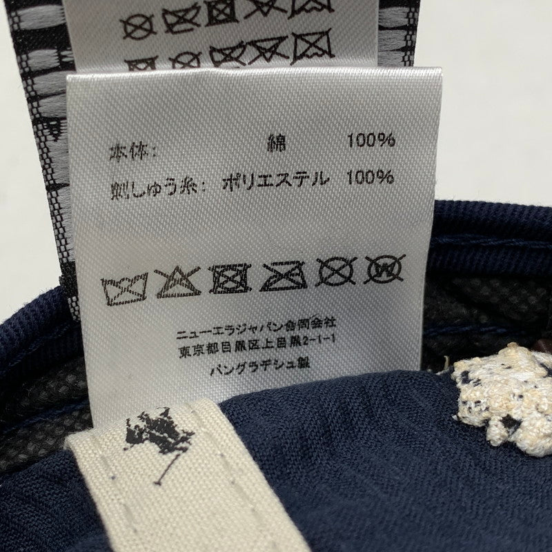 【中古品】【メンズ/レディース】 NEW ERA ニューエラ× POLO by RALPH LAUREN ポロ バイ ラルフローレン× MLB 9FIFTY NY LOGO CORDUROY CAP ニューヨーク ロゴ コーデュロイ キャップ 帽子 185-260913-ya-10-izu サイズ：F カラー：ネイビー 万代Net店