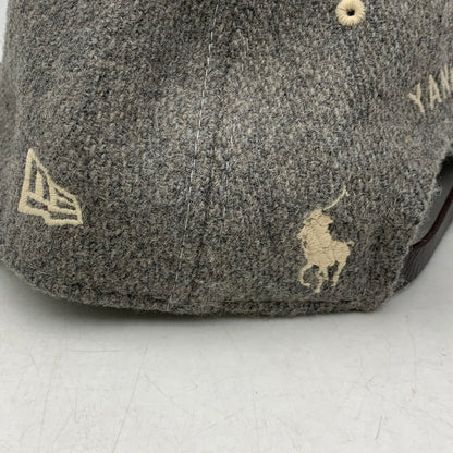 【中古品】【メンズ/レディース】 NEW ERA×POLO by RALPH LAURENポロ バイ ラルフローレン × MLB COOPERSTOWN YANKEES RETRO CROWN STRAPBACK CAP 185-260913-ya-09-izu サイズ：F カラー：グレー 万代Net店