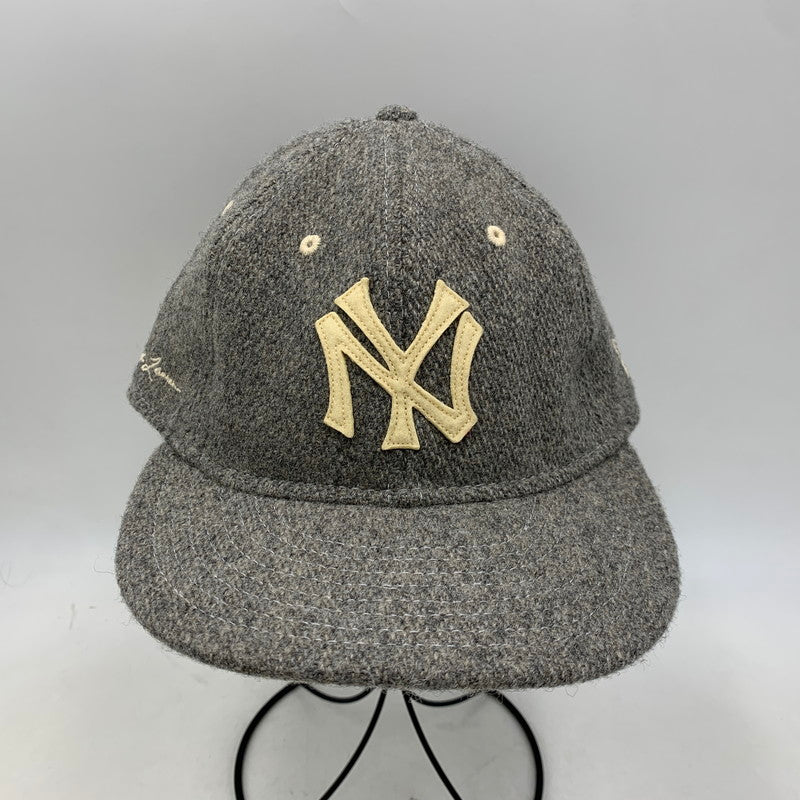 【中古品】【メンズ/レディース】 NEW ERA×POLO by RALPH LAURENポロ バイ ラルフローレン × MLB COOPERSTOWN YANKEES RETRO CROWN STRAPBACK CAP 185-260913-ya-09-izu サイズ：F カラー：グレー 万代Net店