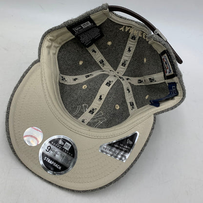 【中古品】【メンズ/レディース】 NEW ERA×POLO by RALPH LAURENポロ バイ ラルフローレン × MLB COOPERSTOWN YANKEES RETRO CROWN STRAPBACK CAP 185-260913-ya-09-izu サイズ：F カラー：グレー 万代Net店