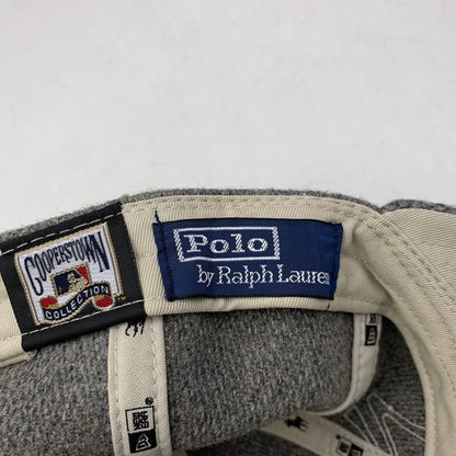 【中古品】【メンズ/レディース】 NEW ERA×POLO by RALPH LAURENポロ バイ ラルフローレン × MLB COOPERSTOWN YANKEES RETRO CROWN STRAPBACK CAP 185-260913-ya-09-izu サイズ：F カラー：グレー 万代Net店