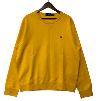 【中古品】【メンズ】 POLO RALPH LAUREN ポロ・ラルフローレン BLACK PONY SWEAT ブラックポニー スウェット 前V 147-260919-as-11-izu サイズ：L カラー：イエロー 万代Net店