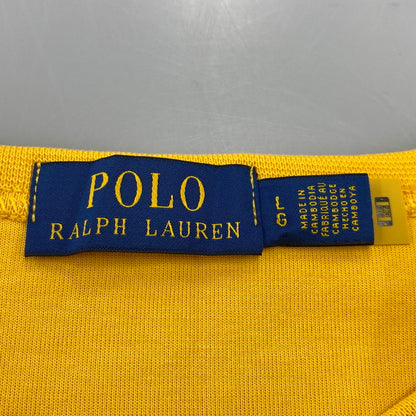 【中古品】【メンズ】 POLO RALPH LAUREN ポロ・ラルフローレン BLACK PONY SWEAT ブラックポニー スウェット 前V 147-260919-as-11-izu サイズ：L カラー：イエロー 万代Net店