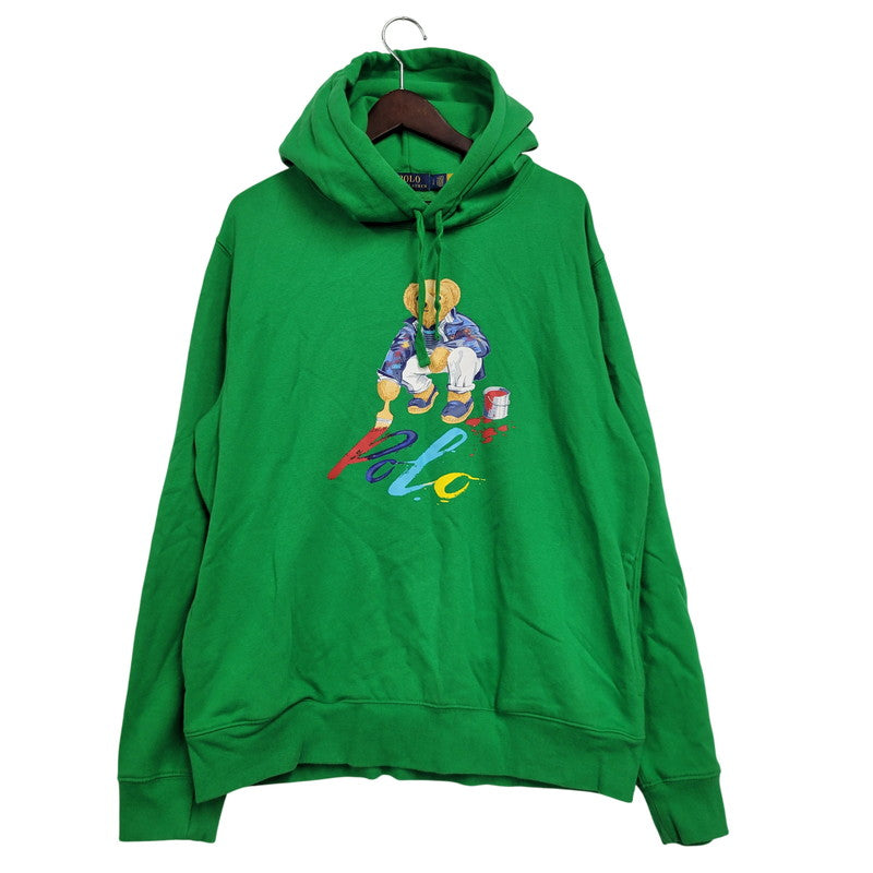 【中古品】【メンズ】 POLO RALPH LAUREN ポロ・ラルフローレン POLO BEAR HOODIE ポロベア フーディー パーカー 147-260912-as-04-izu サイズ：L カラー：グリーン 万代Net店