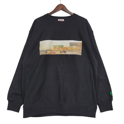 【中古品】【メンズ】 PORKCHOP GARAGE SUPPLY ポークチョップガレージサプライ CALIF SWEAT スウェット トレーナー 145-260912-as-02-izu サイズ：XL カラー：ブラック 万代Net店