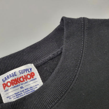 【中古品】【メンズ】 PORKCHOP GARAGE SUPPLY ポークチョップガレージサプライ CALIF SWEAT スウェット トレーナー 145-260912-as-02-izu サイズ：XL カラー：ブラック 万代Net店
