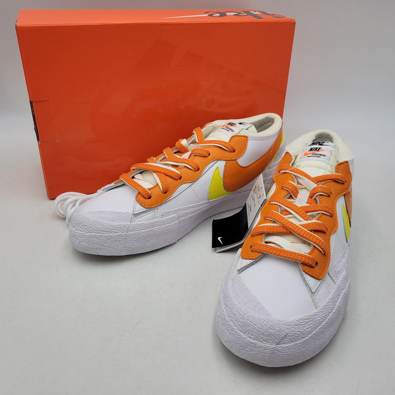 【中古美品】【メンズ】 NIKE ナイキ × SACAI サカイ BLAZER LOW DD1877-100 ブレーザー ロー スニーカー 靴 160-260920-as-03-izu サイズ：28.5cm カラー：WHITE/MAGMA ORANGE-WHITE 万代Net店