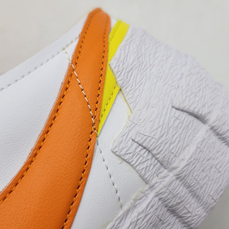 【中古美品】【メンズ】 NIKE ナイキ × SACAI サカイ BLAZER LOW DD1877-100 ブレーザー ロー スニーカー 靴 160-260920-as-03-izu サイズ：28.5cm カラー：WHITE/MAGMA ORANGE-WHITE 万代Net店