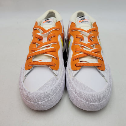 【中古美品】【メンズ】 NIKE ナイキ × SACAI サカイ BLAZER LOW DD1877-100 ブレーザー ロー スニーカー 靴 160-260920-as-03-izu サイズ：28.5cm カラー：WHITE/MAGMA ORANGE-WHITE 万代Net店