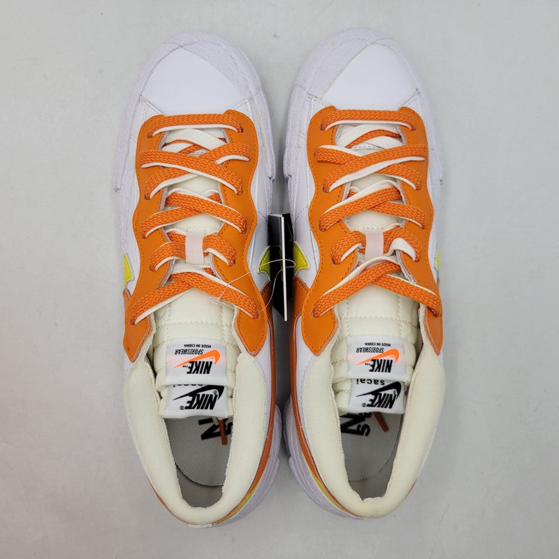 【中古美品】【メンズ】 NIKE ナイキ × SACAI サカイ BLAZER LOW DD1877-100 ブレーザー ロー スニーカー 靴 160-260920-as-03-izu サイズ：28.5cm カラー：WHITE/MAGMA ORANGE-WHITE 万代Net店