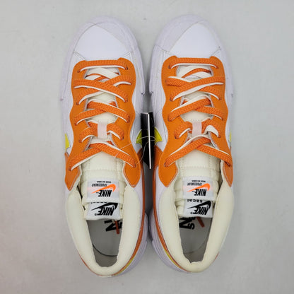 【中古美品】【メンズ】 NIKE ナイキ × SACAI サカイ BLAZER LOW DD1877-100 ブレーザー ロー スニーカー 靴 160-260920-as-03-izu サイズ：28.5cm カラー：WHITE/MAGMA ORANGE-WHITE 万代Net店