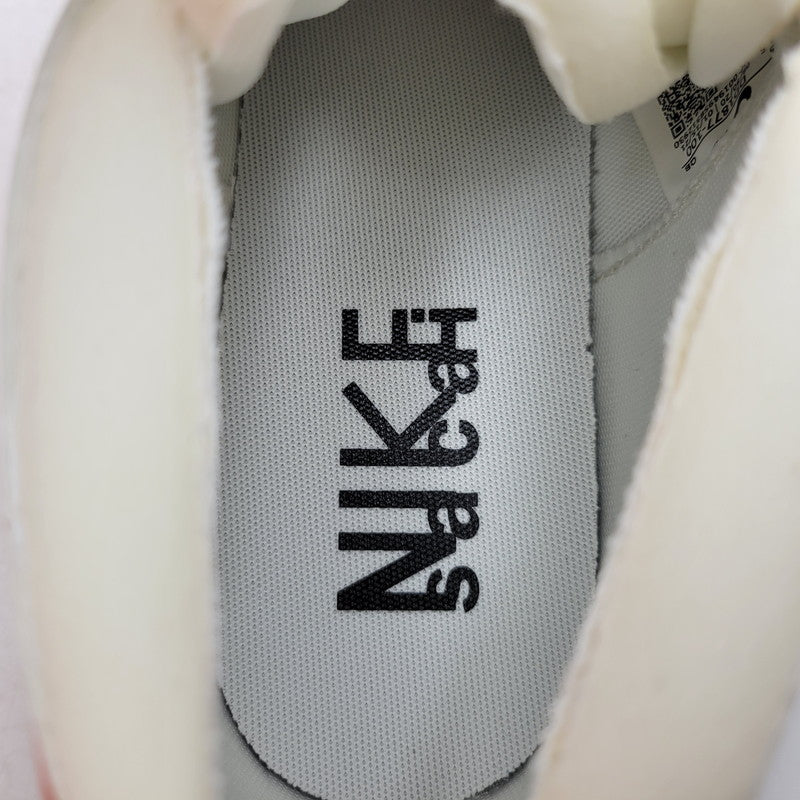 【中古美品】【メンズ】 NIKE ナイキ × SACAI サカイ BLAZER LOW DD1877-100 ブレーザー ロー スニーカー 靴 160-260920-as-03-izu サイズ：28.5cm カラー：WHITE/MAGMA ORANGE-WHITE 万代Net店