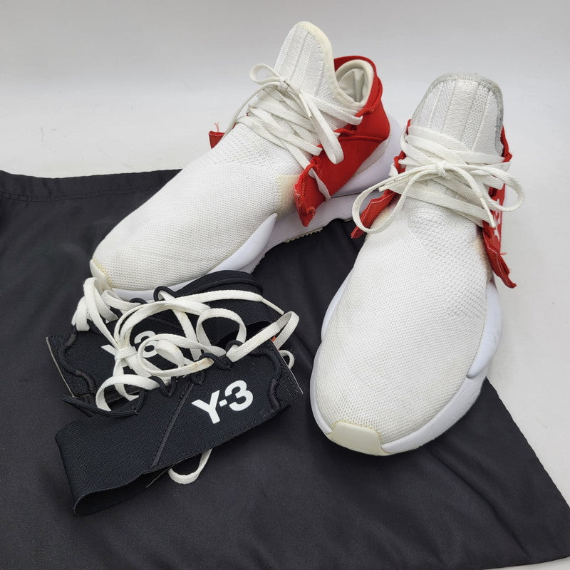 【中古品】【メンズ】 Y-3 ワイスリー KAIWA KNIT カイワ ニット スニーカー 靴 161-260920-as-05-izu サイズ：28cm カラー：ホワイト×レッド 万代Net店