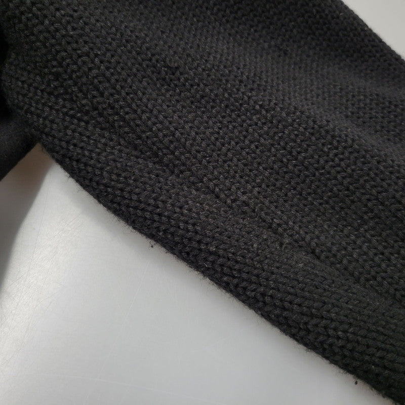 【中古品】【メンズ】 DIESEL ディーゼル TR750018 切替 ウール混 チェスターコート 141-260912-as-10-izu サイズ：L カラー：ブラック 万代Net店