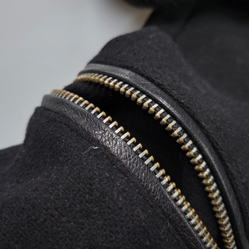 【中古品】【メンズ】 DIESEL ディーゼル TR750018 切替 ウール混 チェスターコート 141-260912-as-10-izu サイズ：L カラー：ブラック 万代Net店