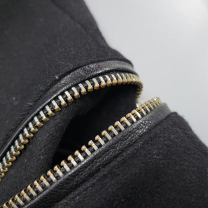 【中古品】【メンズ】 DIESEL ディーゼル TR750018 切替 ウール混 チェスターコート 141-260912-as-10-izu サイズ：L カラー：ブラック 万代Net店