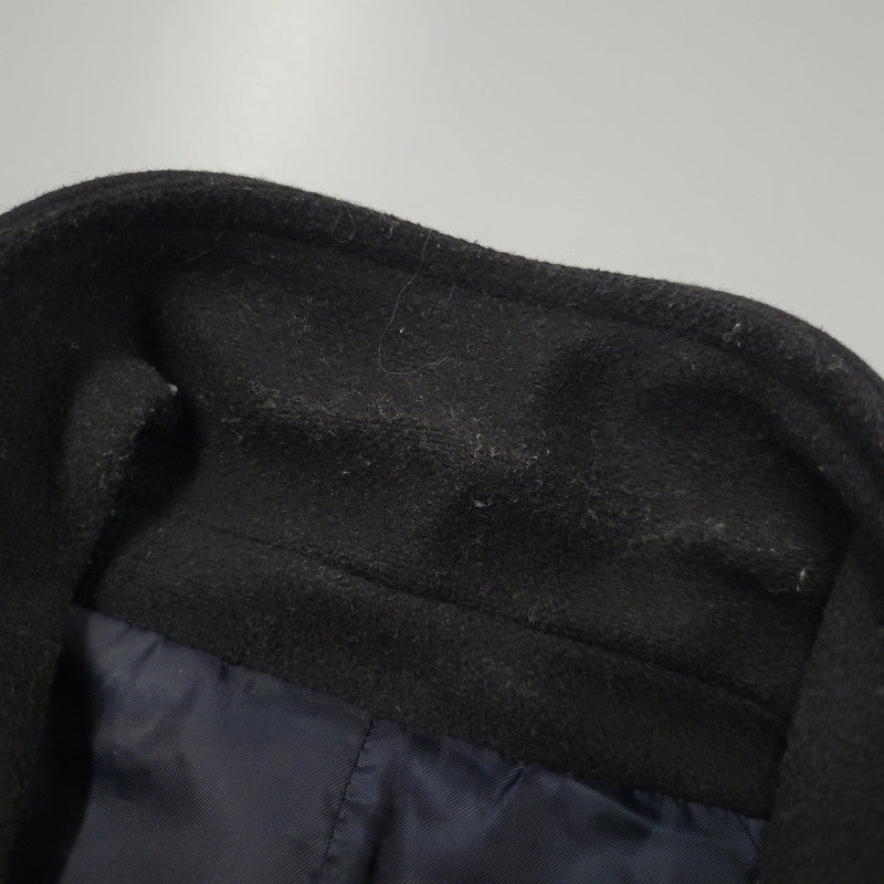 【中古品】【メンズ】 DIESEL ディーゼル TR750018 切替 ウール混 チェスターコート 141-260912-as-10-izu サイズ：L カラー：ブラック 万代Net店