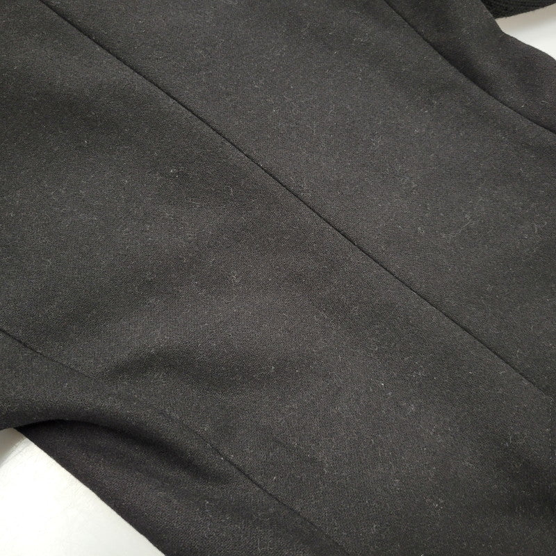 【中古品】【メンズ】 DIESEL ディーゼル TR750018 切替 ウール混 チェスターコート 141-260912-as-10-izu サイズ：L カラー：ブラック 万代Net店