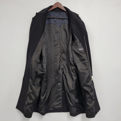 【中古品】【メンズ】 DIESEL ディーゼル TR750018 切替 ウール混 チェスターコート 141-260912-as-10-izu サイズ：L カラー：ブラック 万代Net店