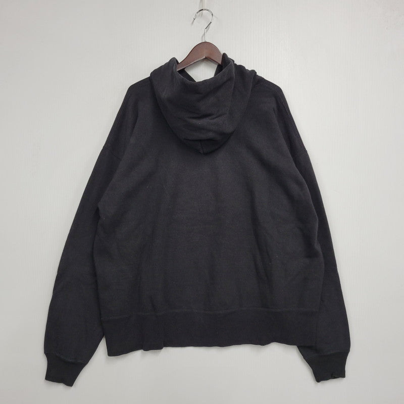 【中古品】【メンズ】 SAINT MICHAEL セントマイケル HOODIE RIBON SAINT SM-HR8-0000-047 25SS フーディー リボン パーカー 142-260912-as-05-izu サイズ：XL カラー：ブラック 万代Net店