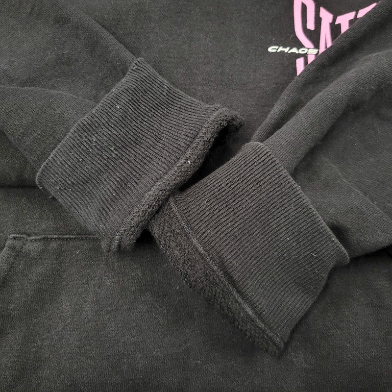 【中古品】【メンズ】 SAINT MICHAEL セントマイケル HOODIE RIBON SAINT SM-HR8-0000-047 25SS フーディー リボン パーカー 142-260912-as-05-izu サイズ：XL カラー：ブラック 万代Net店