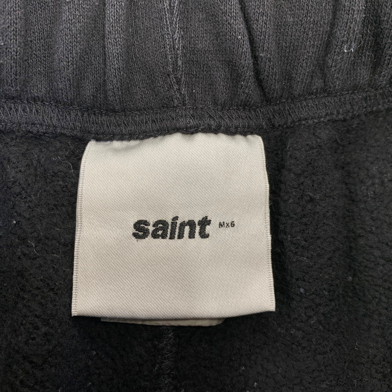 【中古品】【メンズ】 SAINT MICHAEL セントマイケル SWEAT PANTS RIBON SAINT SM-HR8-0000-056 スウェットパンツ 153-260913-as-04-izu サイズ：M カラー：ブラック 万代Net店