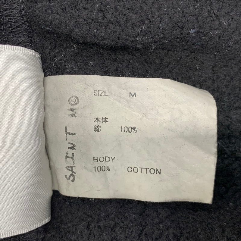 【中古品】【メンズ】 SAINT MICHAEL セントマイケル SWEAT PANTS RIBON SAINT SM-HR8-0000-056 スウェットパンツ 153-260913-as-04-izu サイズ：M カラー：ブラック 万代Net店