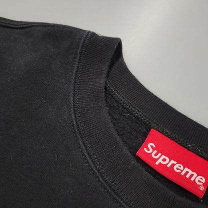 【中古品】【メンズ】 Supreme シュプリーム STACKED CREWNECK スタックド クルーネック スウェット トレーナー 149-260912-as-01-izu サイズ：L カラー：ブラック 万代Net店