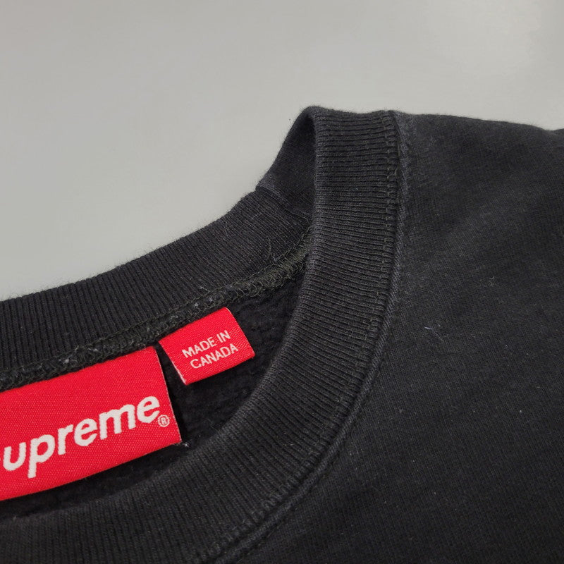 【中古品】【メンズ】 Supreme シュプリーム STACKED CREWNECK スタックド クルーネック スウェット トレーナー 149-260912-as-01-izu サイズ：L カラー：ブラック 万代Net店