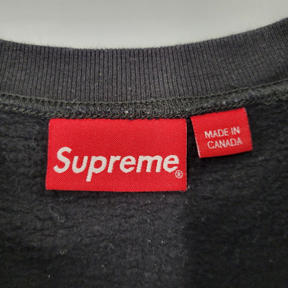 【中古品】【メンズ】 Supreme シュプリーム STACKED CREWNECK スタックド クルーネック スウェット トレーナー 149-260912-as-01-izu サイズ：L カラー：ブラック 万代Net店