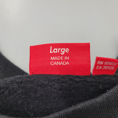 【中古品】【メンズ】 Supreme シュプリーム STACKED CREWNECK スタックド クルーネック スウェット トレーナー 149-260912-as-01-izu サイズ：L カラー：ブラック 万代Net店
