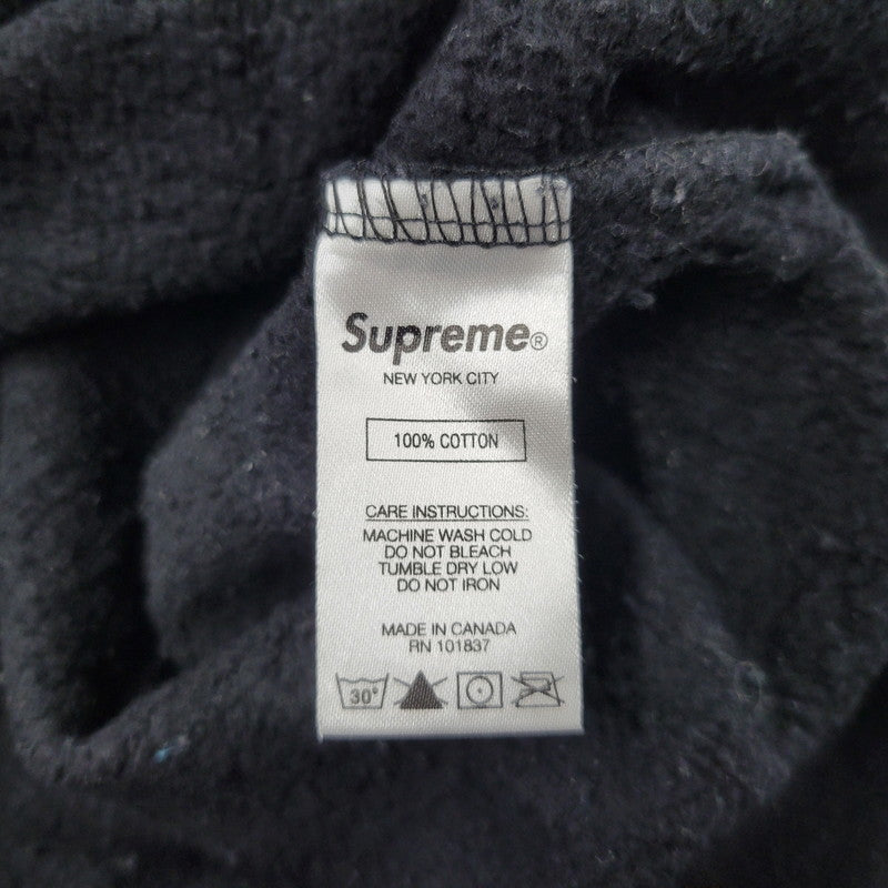 【中古品】【メンズ】 Supreme シュプリーム STACKED CREWNECK スタックド クルーネック スウェット トレーナー 149-260912-as-01-izu サイズ：L カラー：ブラック 万代Net店