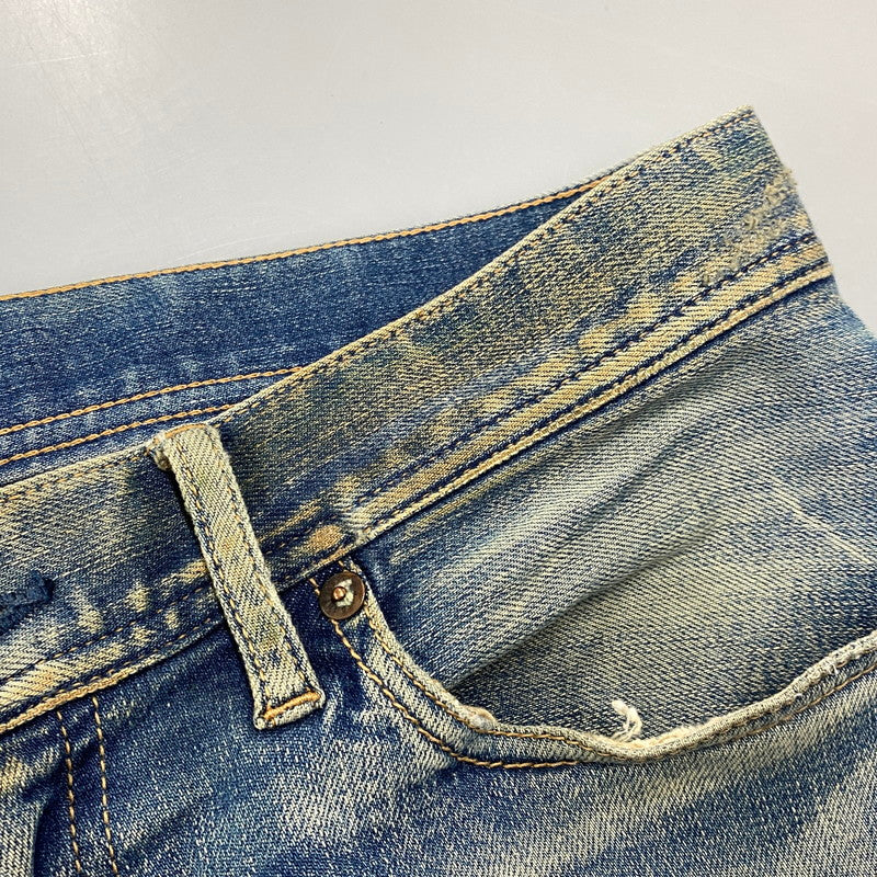 【現状渡し品】【メンズ】 TMT ティーエムティー HYBRID-STRETCH VINTAGE FINISH DENIM 5P TAPERED TPT-F1805 ハイブリッド ストレッチ ヴィンテージフィニッシュ デニム テーパード パンツ ジーンズ 151-260919-as-14-izu サイズ：M カラー：インディゴ 万代Net店