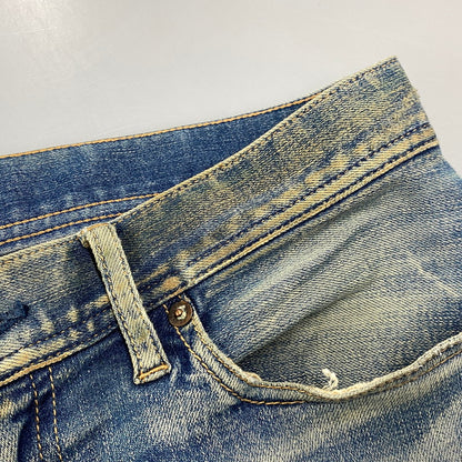 【現状渡し品】【メンズ】 TMT ティーエムティー HYBRID-STRETCH VINTAGE FINISH DENIM 5P TAPERED TPT-F1805 ハイブリッド ストレッチ ヴィンテージフィニッシュ デニム テーパード パンツ ジーンズ 151-260919-as-14-izu サイズ：M カラー：インディゴ 万代Net店