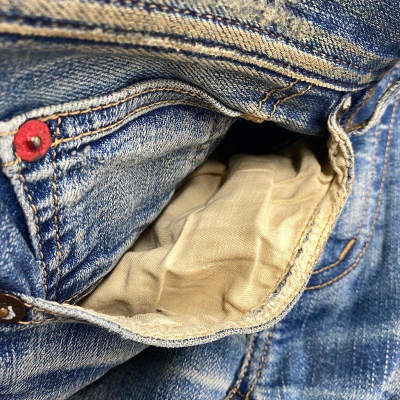 【現状渡し品】【メンズ】 TMT ティーエムティー HYBRID-STRETCH VINTAGE FINISH DENIM 5P TAPERED TPT-F1805 ハイブリッド ストレッチ ヴィンテージフィニッシュ デニム テーパード パンツ ジーンズ 151-260919-as-14-izu サイズ：M カラー：インディゴ 万代Net店