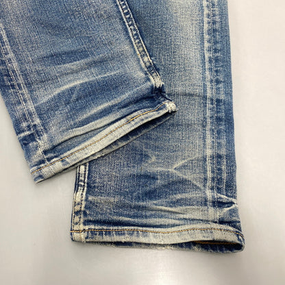 【現状渡し品】【メンズ】 TMT ティーエムティー HYBRID-STRETCH VINTAGE FINISH DENIM 5P TAPERED TPT-F1805 ハイブリッド ストレッチ ヴィンテージフィニッシュ デニム テーパード パンツ ジーンズ 151-260919-as-14-izu サイズ：M カラー：インディゴ 万代Net店