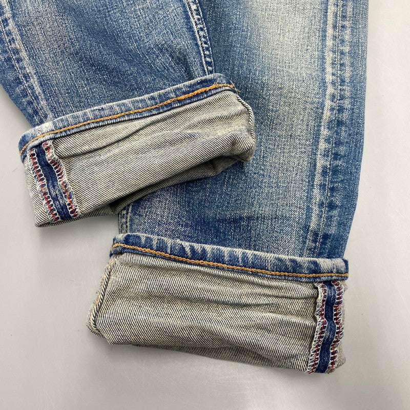 【現状渡し品】【メンズ】 TMT ティーエムティー HYBRID-STRETCH VINTAGE FINISH DENIM 5P TAPERED TPT-F1805 ハイブリッド ストレッチ ヴィンテージフィニッシュ デニム テーパード パンツ ジーンズ 151-260919-as-14-izu サイズ：M カラー：インディゴ 万代Net店