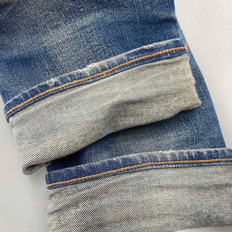 【現状渡し品】【メンズ】 TMT ティーエムティー HYBRID-STRETCH VINTAGE FINISH DENIM 5P TAPERED TPT-F1805 ハイブリッド ストレッチ ヴィンテージフィニッシュ デニム テーパード パンツ ジーンズ 151-260919-as-14-izu サイズ：M カラー：インディゴ 万代Net店