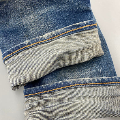 【現状渡し品】【メンズ】 TMT ティーエムティー HYBRID-STRETCH VINTAGE FINISH DENIM 5P TAPERED TPT-F1805 ハイブリッド ストレッチ ヴィンテージフィニッシュ デニム テーパード パンツ ジーンズ 151-260919-as-14-izu サイズ：M カラー：インディゴ 万代Net店