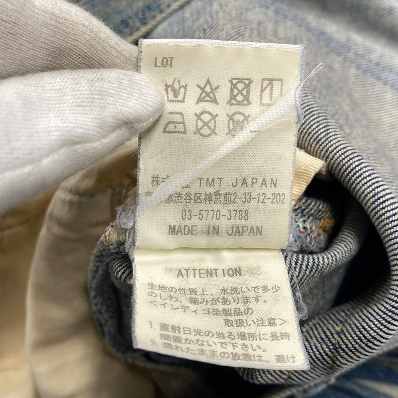 【現状渡し品】【メンズ】 TMT ティーエムティー HYBRID-STRETCH VINTAGE FINISH DENIM 5P TAPERED TPT-F1805 ハイブリッド ストレッチ ヴィンテージフィニッシュ デニム テーパード パンツ ジーンズ 151-260919-as-14-izu サイズ：M カラー：インディゴ 万代Net店