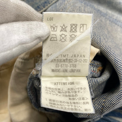 【現状渡し品】【メンズ】 TMT ティーエムティー HYBRID-STRETCH VINTAGE FINISH DENIM 5P TAPERED TPT-F1805 ハイブリッド ストレッチ ヴィンテージフィニッシュ デニム テーパード パンツ ジーンズ 151-260919-as-14-izu サイズ：M カラー：インディゴ 万代Net店