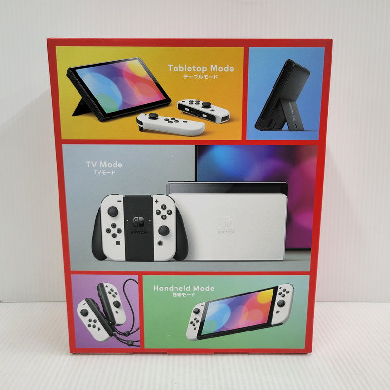 【中古美品】 【未使用】【ゲーム】Nintendo Switch (有機ELモデル) Joy-Con(L)/(R) ホワイト HEG-S-KAAAA(JPN) 任天堂 ニンテンドースイッチ 本体 034-260914-as-11-izu 万代Net店