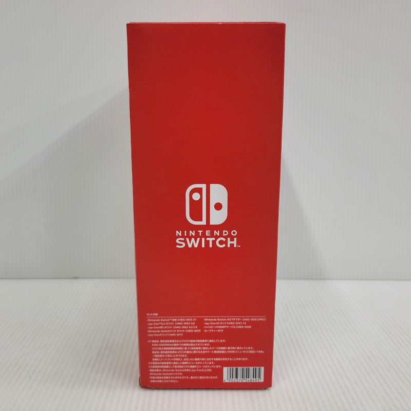 【中古美品】 【未使用】【ゲーム】Nintendo Switch (有機ELモデル) Joy-Con(L)/(R) ホワイト HEG-S-KAAAA(JPN) 任天堂 ニンテンドースイッチ 本体 034-260914-as-11-izu 万代Net店