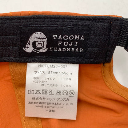 【中古品】【メンズ/レディース】 TACOMA FUJI HEADWEAR タコマ フジ ヘッドウェア TCM26-007 ZEN RUNNER CAP ゼン ランナー キャップ 帽子 185-260913-ya-12-izu サイズ：57～59cm カラー：オレンジ 万代Net店