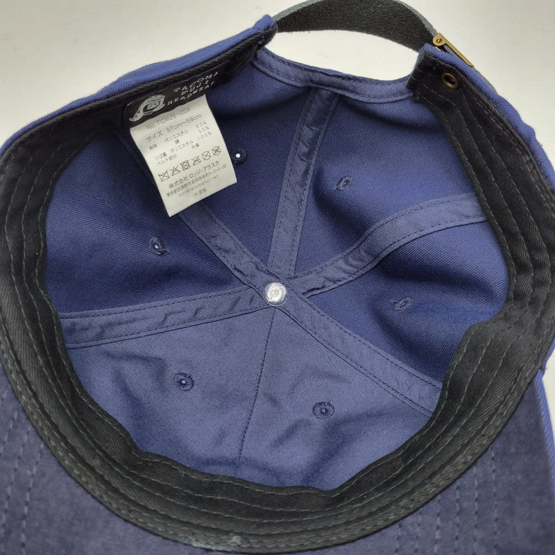 【中古品】【メンズ/レディース】 TACOMA FUJI HEADWEAR タコマフジ HOT DOG VNTG LOGO CAP TCM26-004 ロゴ キャップ 帽子 185-260920-as-06-izu サイズ：57～59cm カラー：ネイビー 万代Net店