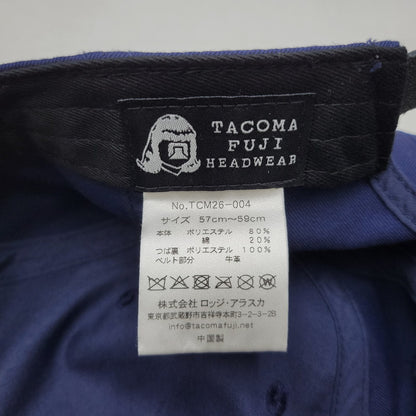 【中古品】【メンズ/レディース】 TACOMA FUJI HEADWEAR タコマフジ HOT DOG VNTG LOGO CAP TCM26-004 ロゴ キャップ 帽子 185-260920-as-06-izu サイズ：57～59cm カラー：ネイビー 万代Net店