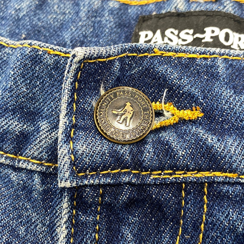 【中古品】【メンズ】 PASS-PORT パスポート WORKERS CLUB JEAN SHORT ジーンズショーツ ショートパンツ 153-260919-as-15-izu サイズ：32 カラー：WASHED DARK INDIGO 万代Net店