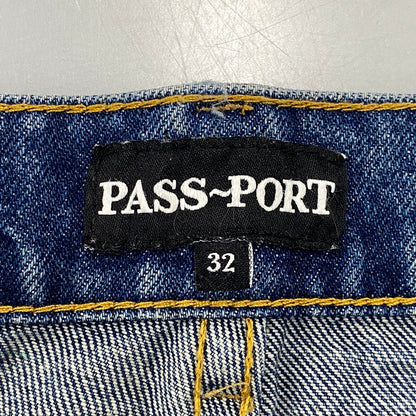 【中古品】【メンズ】 PASS-PORT パスポート WORKERS CLUB JEAN SHORT ジーンズショーツ ショートパンツ 153-260919-as-15-izu サイズ：32 カラー：WASHED DARK INDIGO 万代Net店