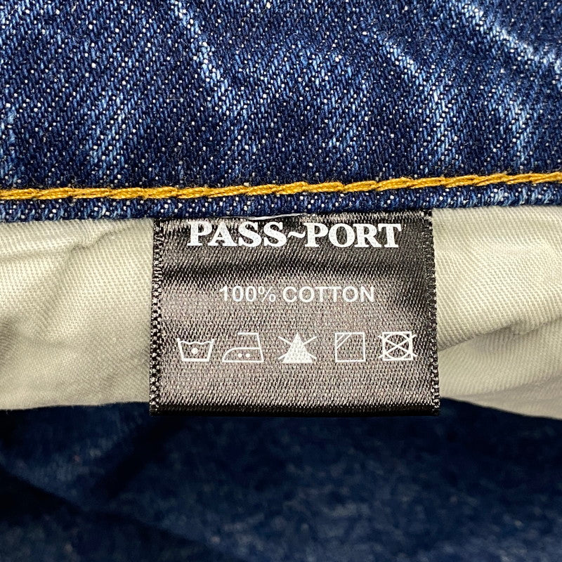 【中古品】【メンズ】 PASS-PORT パスポート WORKERS CLUB JEAN SHORT ジーンズショーツ ショートパンツ 153-260919-as-15-izu サイズ：32 カラー：WASHED DARK INDIGO 万代Net店